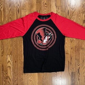 Persona 5 T Shirt Long Sleeve Black And Red Men’s Size L Pre Owned